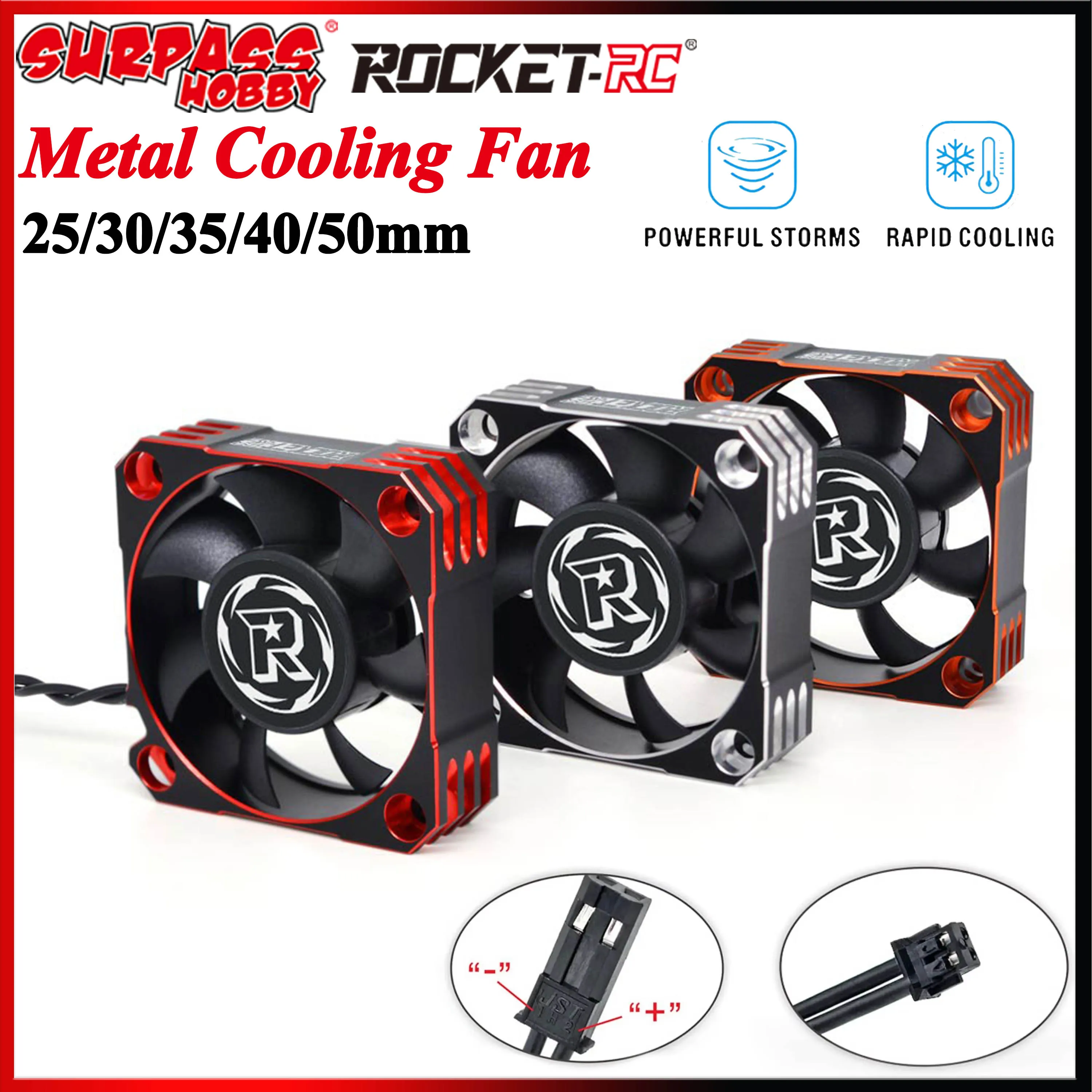Brushless Motor 3650 - ROCKET 25/30/35/40/50mm V2 Metal Cooling Fan
