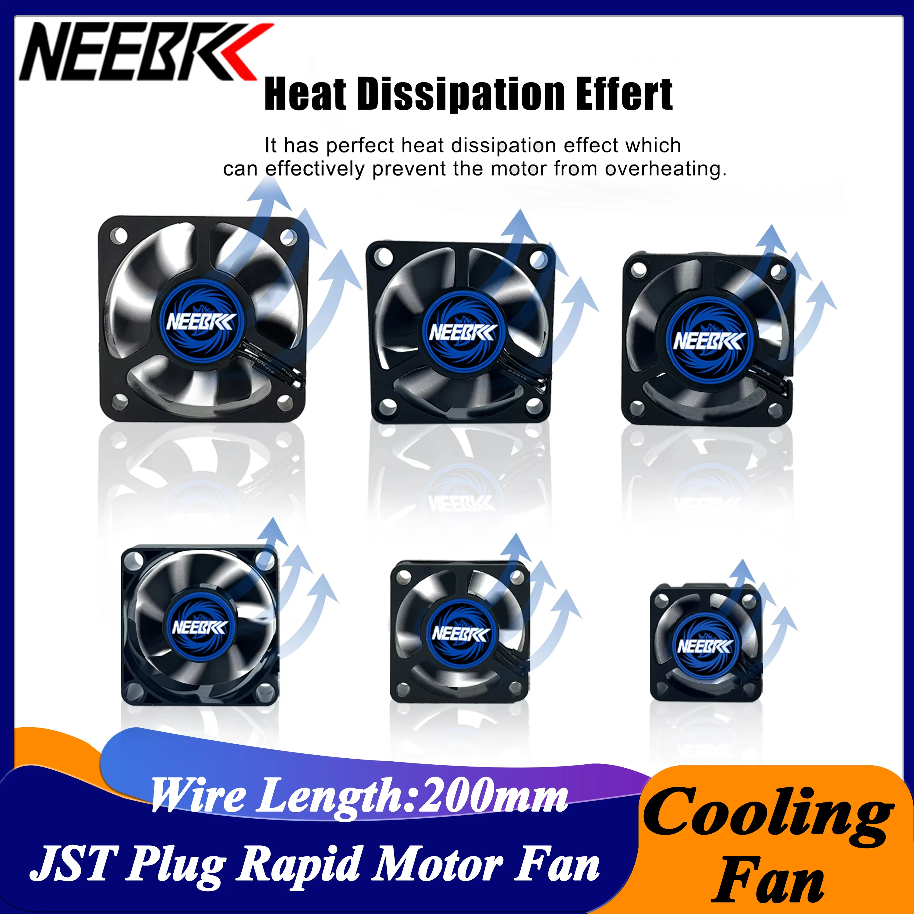 Brushless Motor 3650 - NEEBRC Cooling Fan Heatsink 25/30/35/40/45/50mm 5V-12V