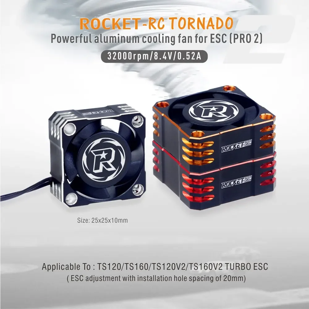 ROCKET 25/30/35/40/50mm V2 Met - огляд і ціна Brushless Motor 3650