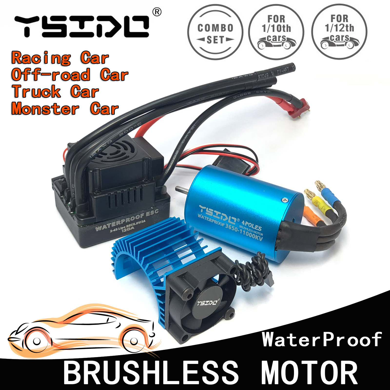 YSIDO 3650 3600KV 5400KV 9500K - огляд і ціна Brushless Motor 3650