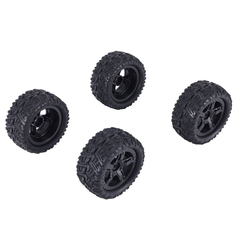 A63T-4Pcs Rubber Tires Tyre Wh - огляд і ціна Rc Remo Hobby