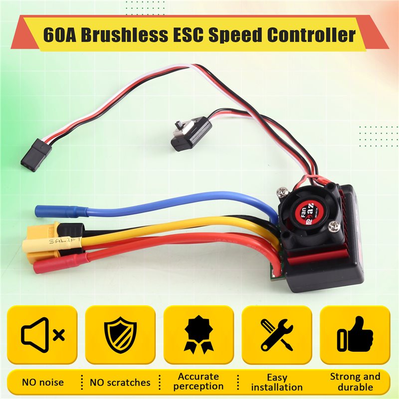 AINY-60A Brushless ESC Speed C - огляд і ціна Brushless Motor 3650