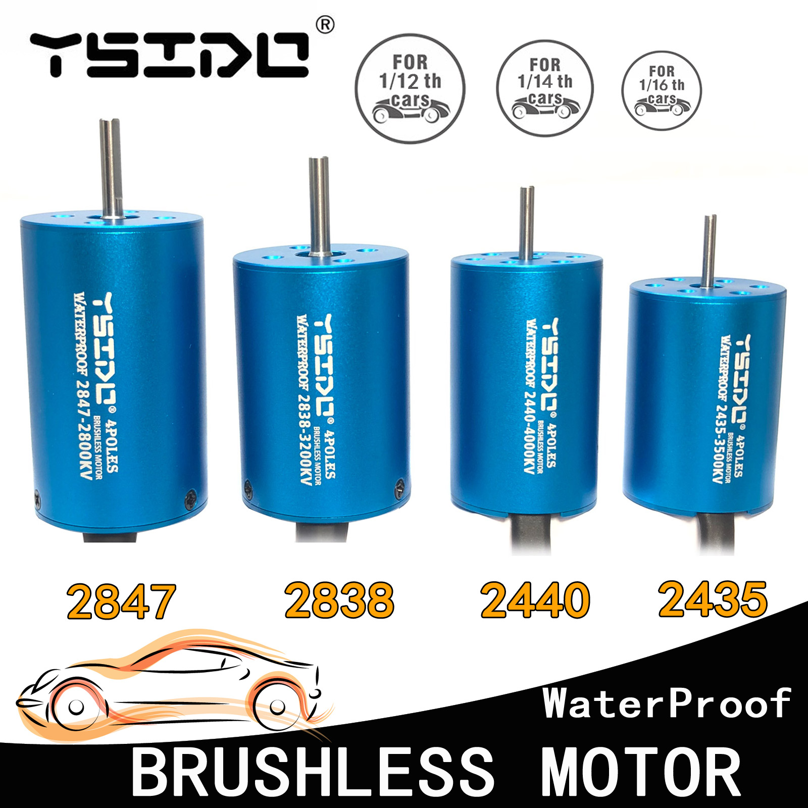 YSIDO 2435 2440 2838 2847 Brus - огляд і ціна Rc Remo Hobby