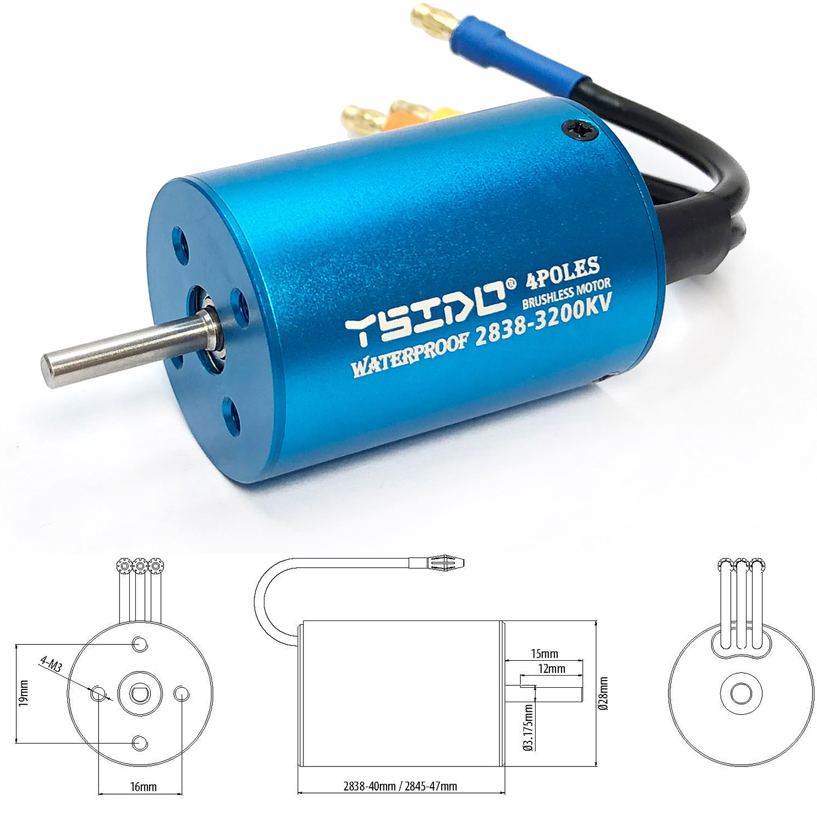 YSIDO 2435 2440 2838 2847 Brus - огляд і ціна Rc Remo Hobby