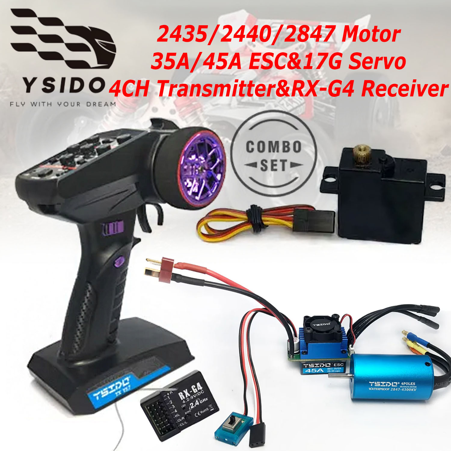 YSIDO Brushless Combo Upgrade  - огляд і ціна Rc Remo Hobby