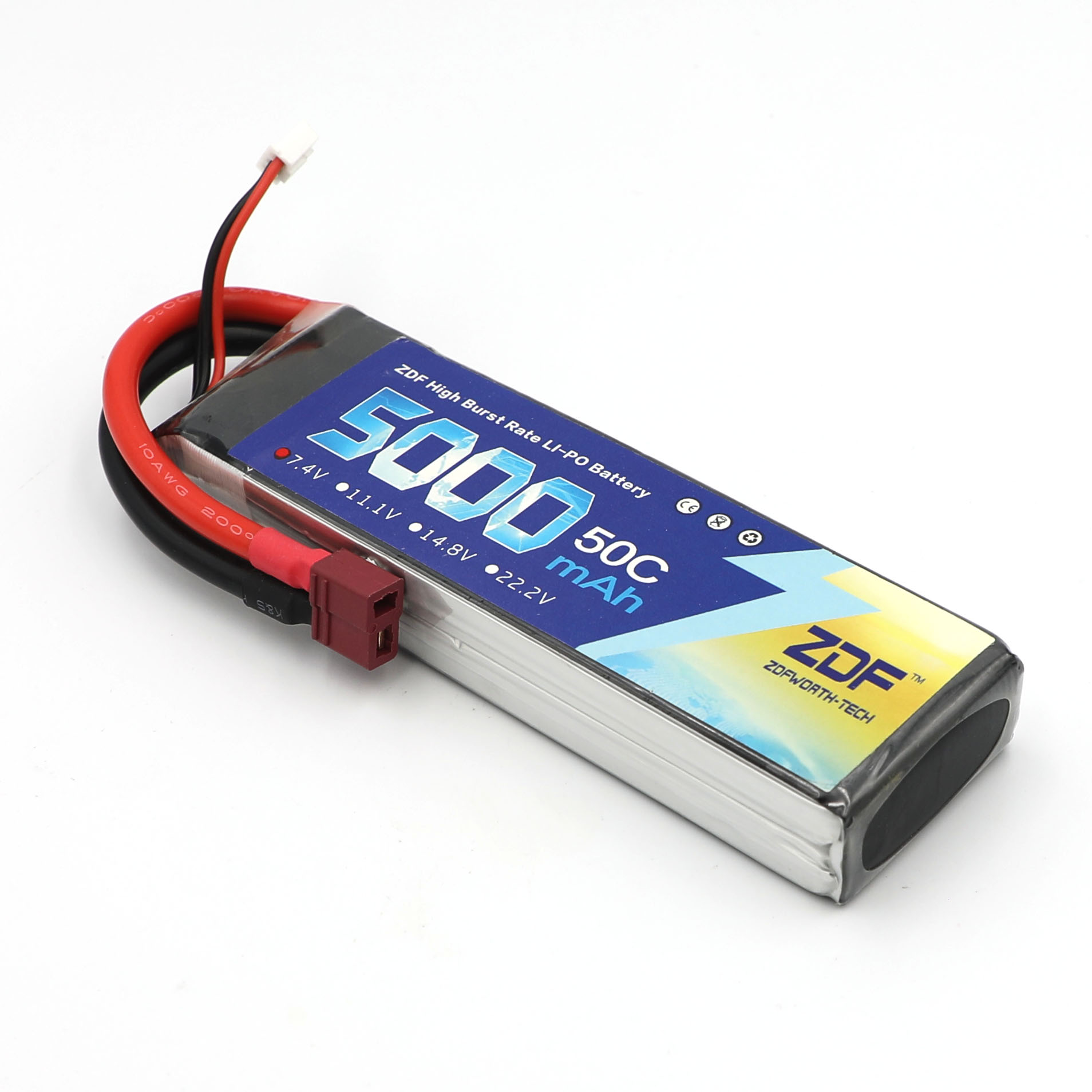 ZDF RC Lipo Battery 7.4V 5000m - огляд і ціна Rc Remo Hobby