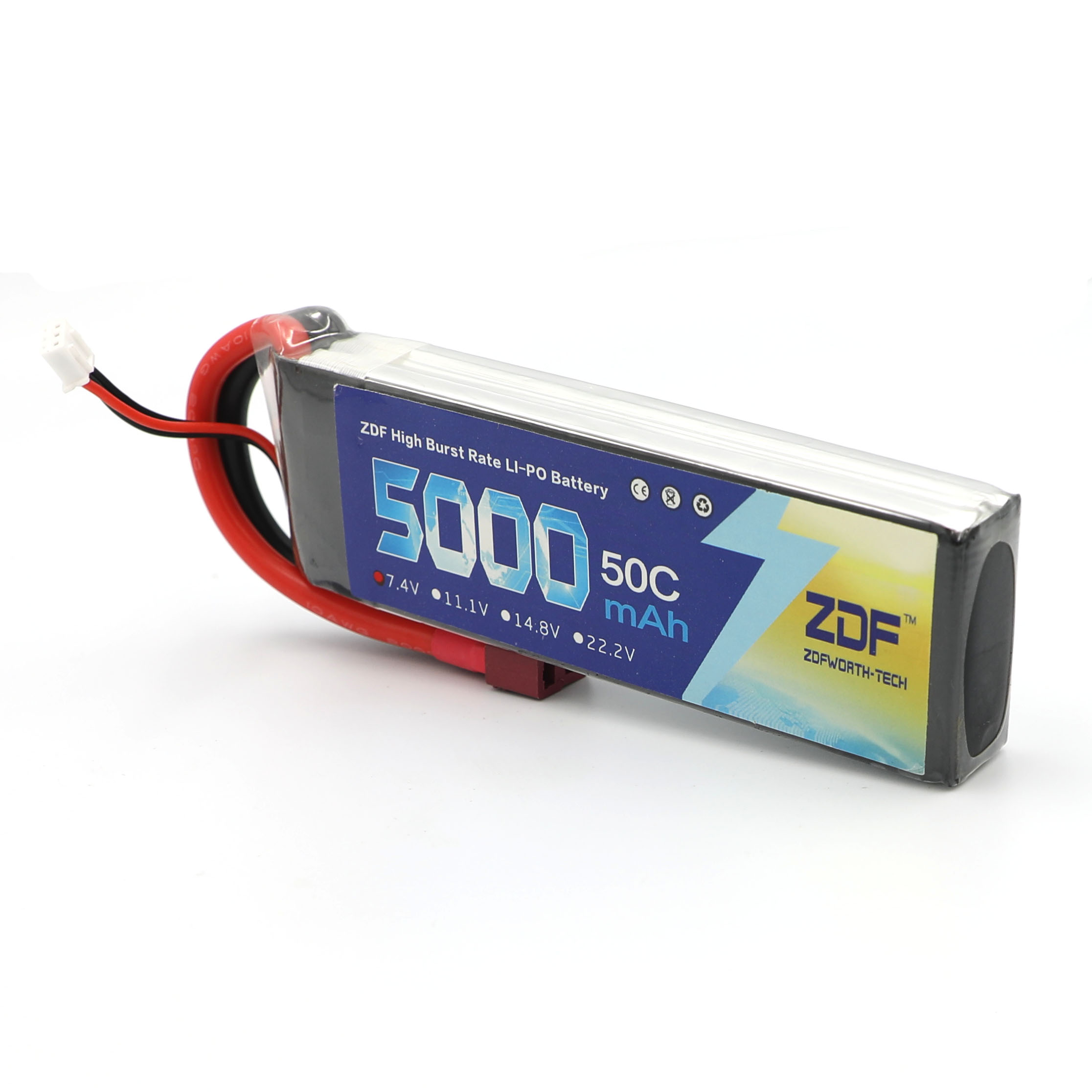 ZDF RC Lipo Battery 7.4V 5000m - огляд і ціна Rc Remo Hobby
