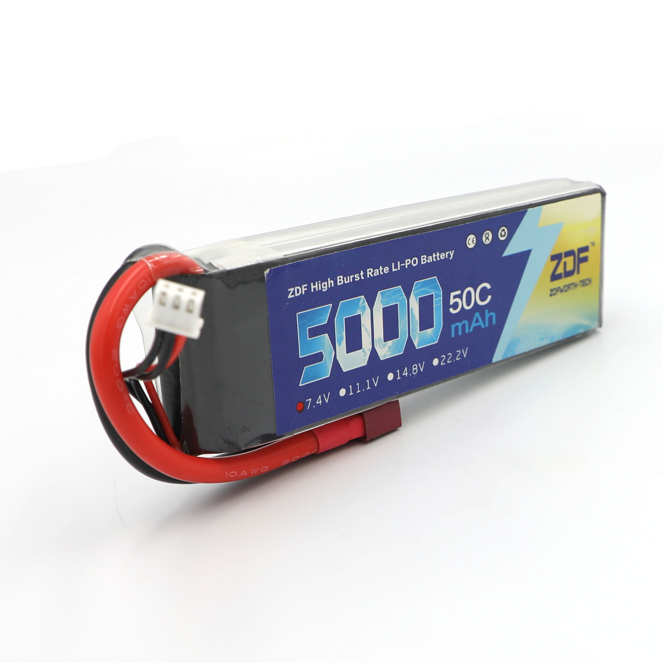 ZDF RC Lipo Battery 7.4V 5000m - огляд і ціна Rc Remo Hobby