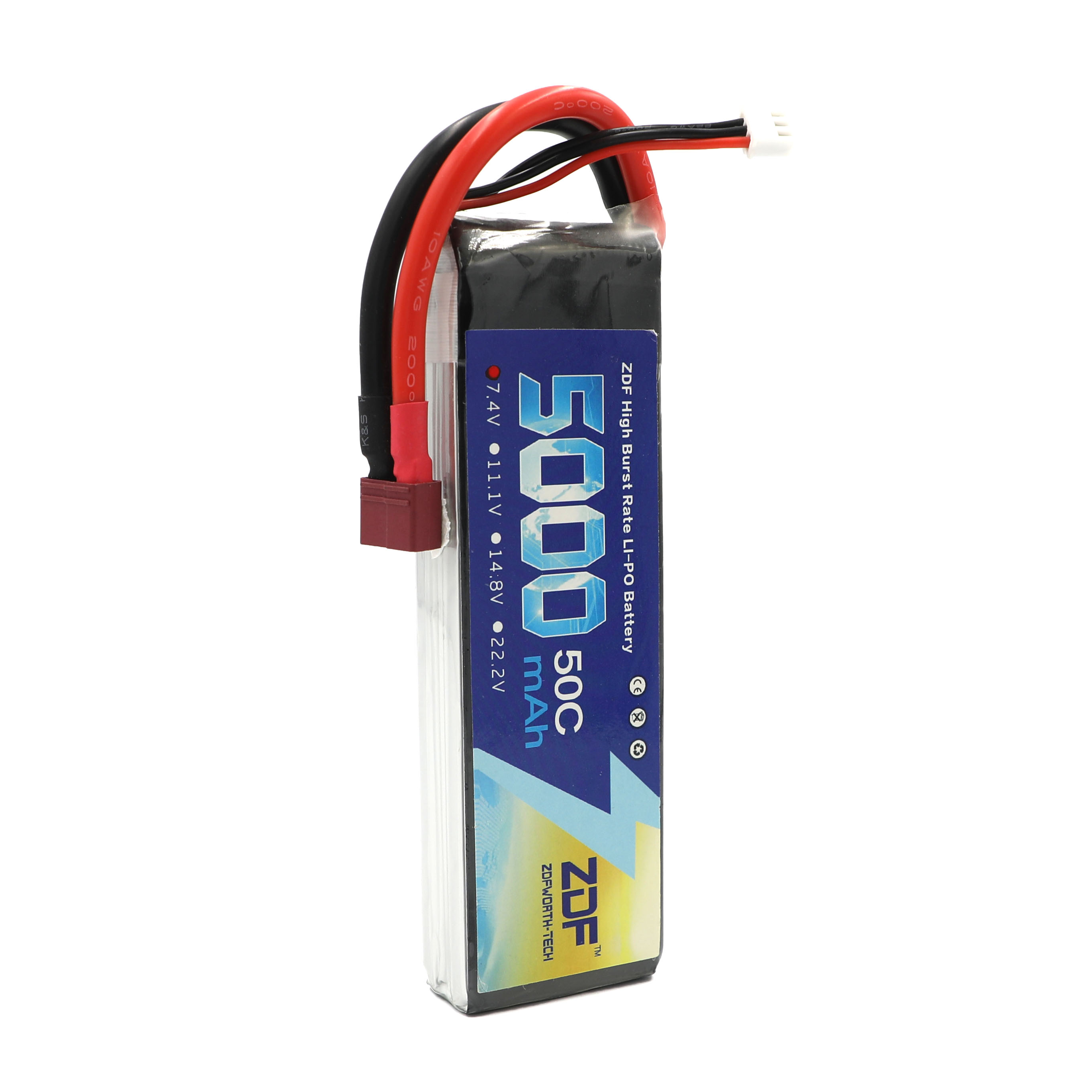 ZDF RC Lipo Battery 7.4V 5000m - огляд і ціна Rc Remo Hobby