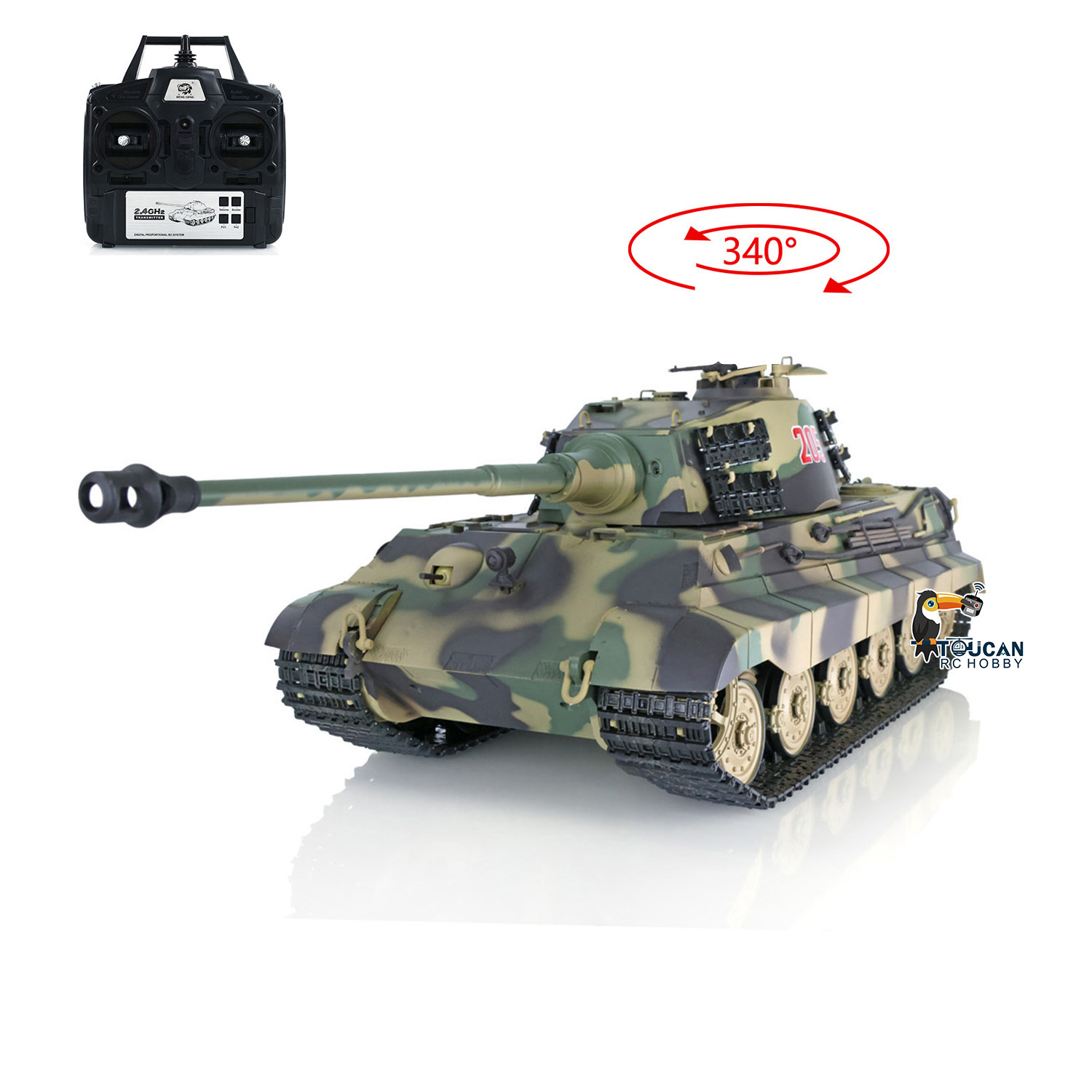 2.4G Heng Long 1/16 RTR RC Tan - огляд і ціна Rc Hobby Kings