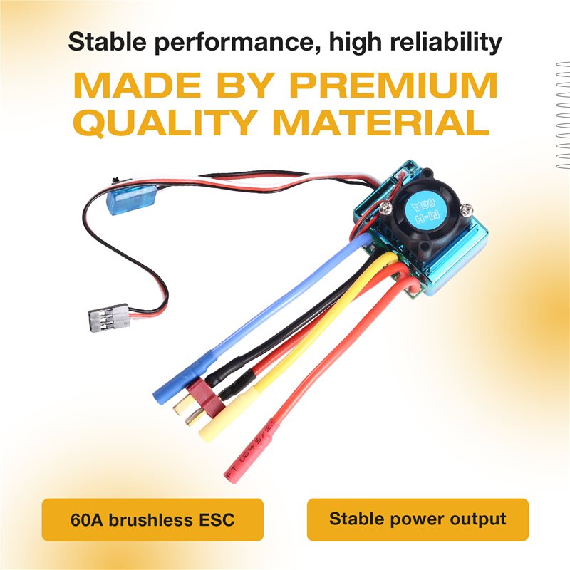 MACH-60A Brushless ESC Speed C - огляд і ціна Brushless Motor 3650